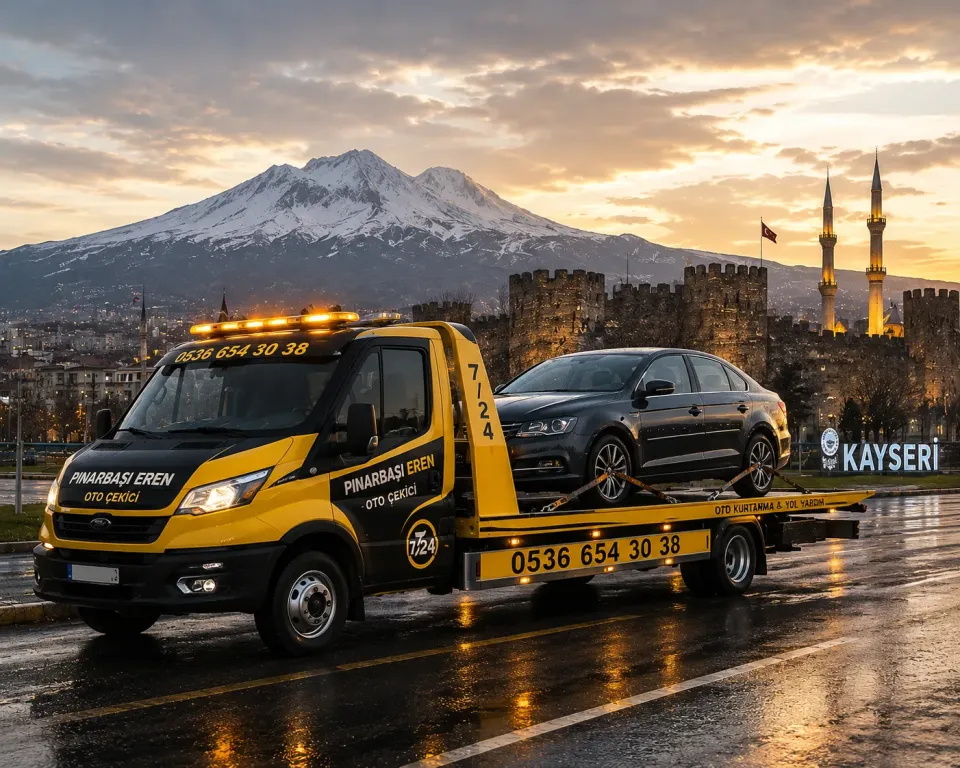 Pınarbaşı Eren Oto Çekici 7/24 Oto Kurtarma hizmet süreci görseli